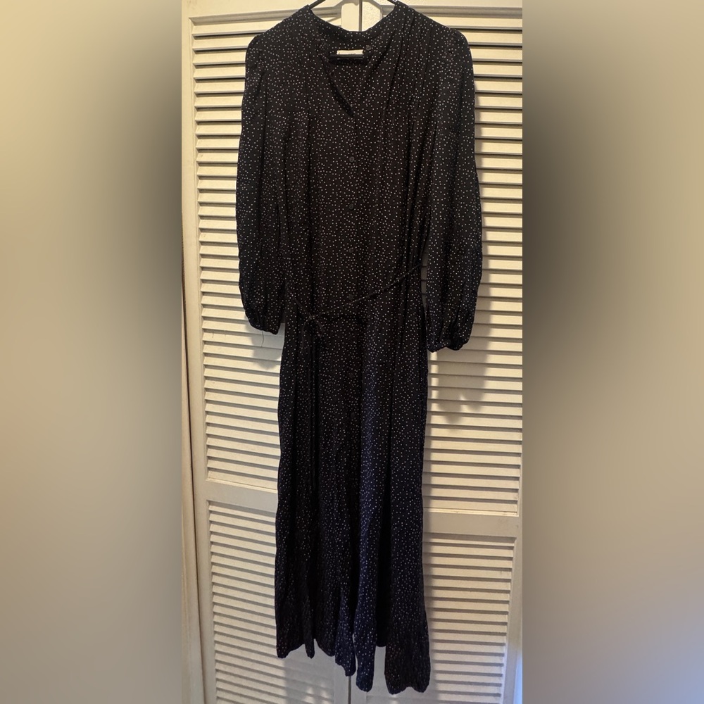 Mango Black Long Sleeve Dress